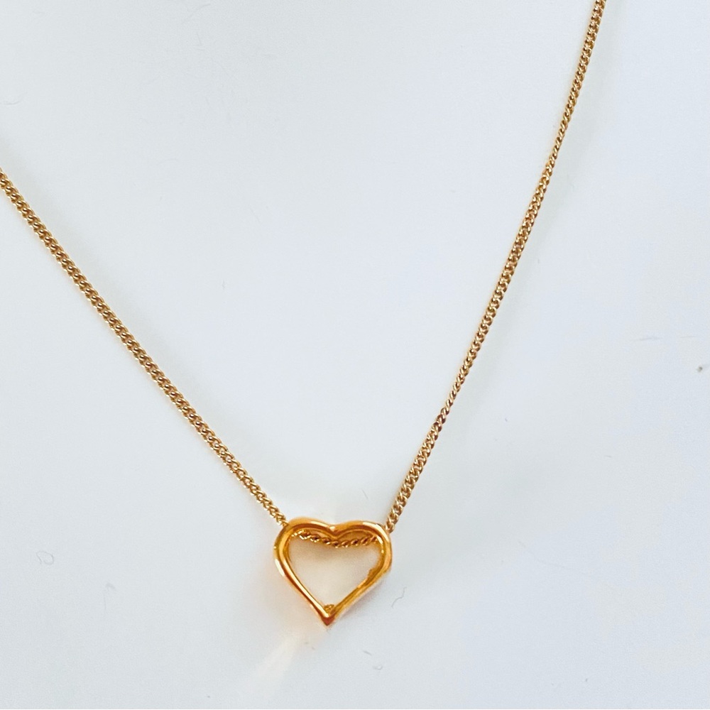 Gold tone Heart Necklace